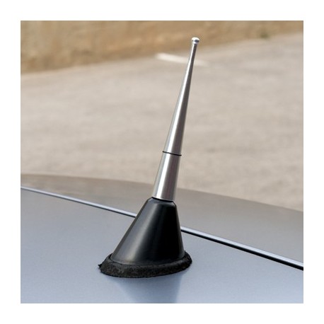 ANTENA TECHO CROMADA CORTA