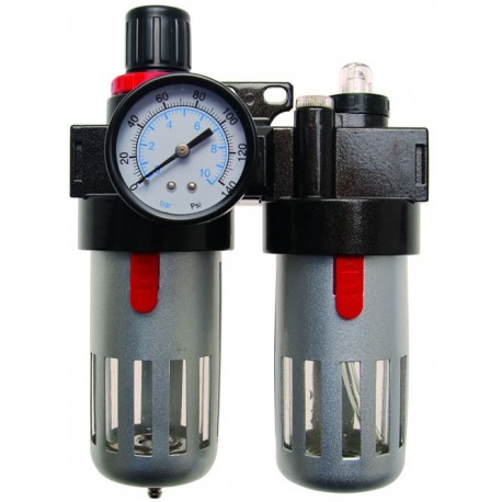 Filtro / Lubricador de aire con regulador de presión
