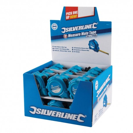 Caja expositora con flexómetros Measure Mate