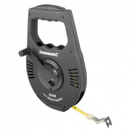 Cinta métrica con recogedor por engranajes